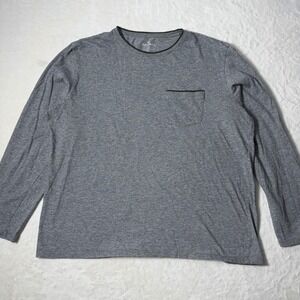 Bombas 100% Pima Cotton Heather Gray Crewneck Men's Size Large Shirt Preppy